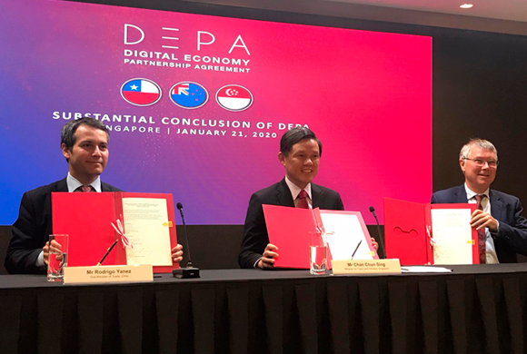 Chile, Nueva Zelandia y Singapur cierran las negociaciones del primer acuerdo sobre economía digital