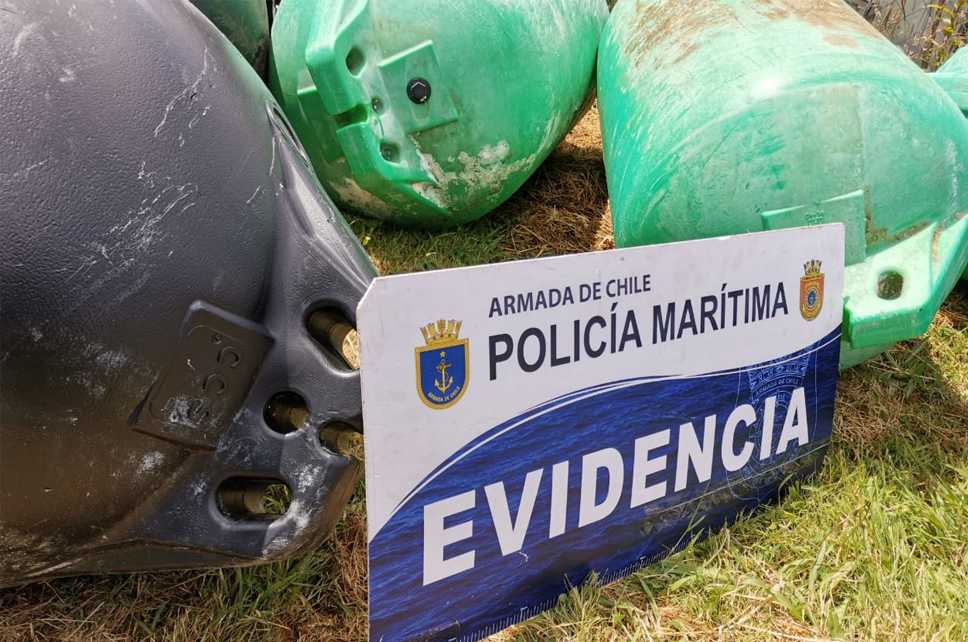 Entregan detalles de la recuperación de 19 boyas que habían sido robadas en Chiloé