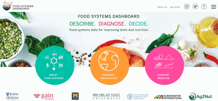 La FAO, GAIN y la Universidad Johns Hopkins lanzan una nueva herramienta en línea para facilitar mejores políticas alimentarias