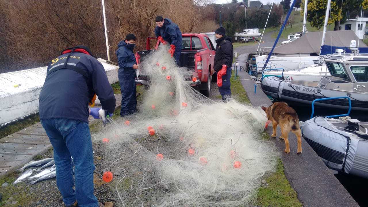 Sernapesca y Armada detectan redes en lago Llanquihue