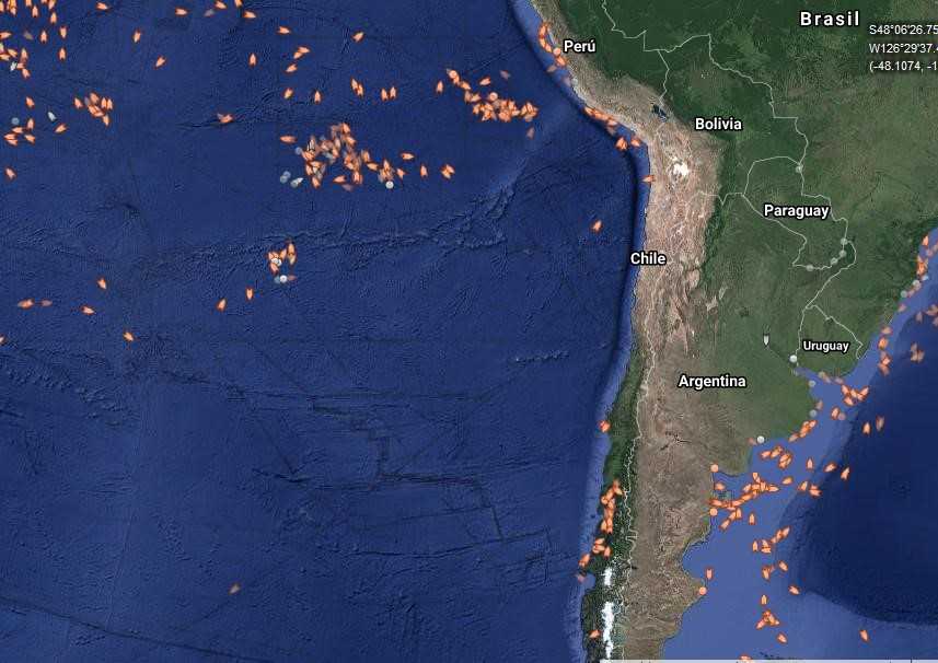 Subpesca asegura que «hay una preocupación permanente» por la flota china que se aproxima a las costas de Chile