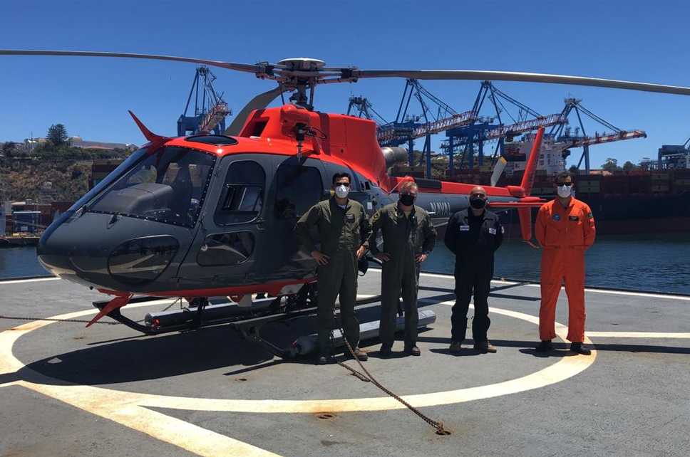 Armada recibió primer helicóptero de rescate que viene a modernizar su flota