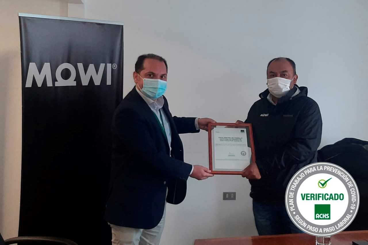 Covid-19: Mowi se convierte en la primera empresa en recibir el Sello ACHS en la región de Aysén