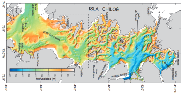 En Chiloé: Identifican remolino de más de 10 kilómetros de diámetro