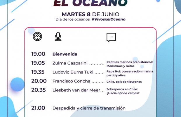 «Vivos x el Océano»: Segunda edición del evento virtual chileno que celebra el Día Mundial de los Océanos (foto Mar y Ciencia)