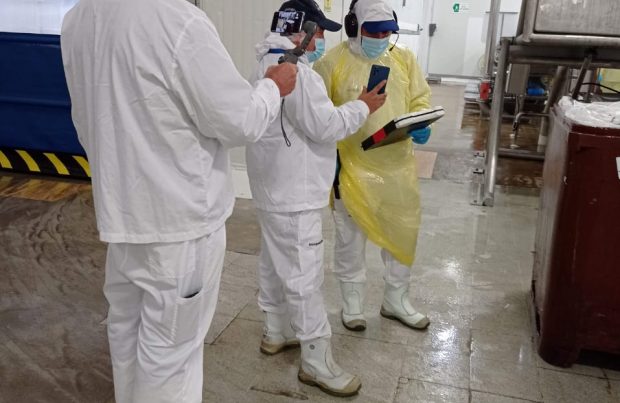 Vía remota: Autoridad rusa inspeccionó planta de proceso de salmones (foto: Sernapesca)