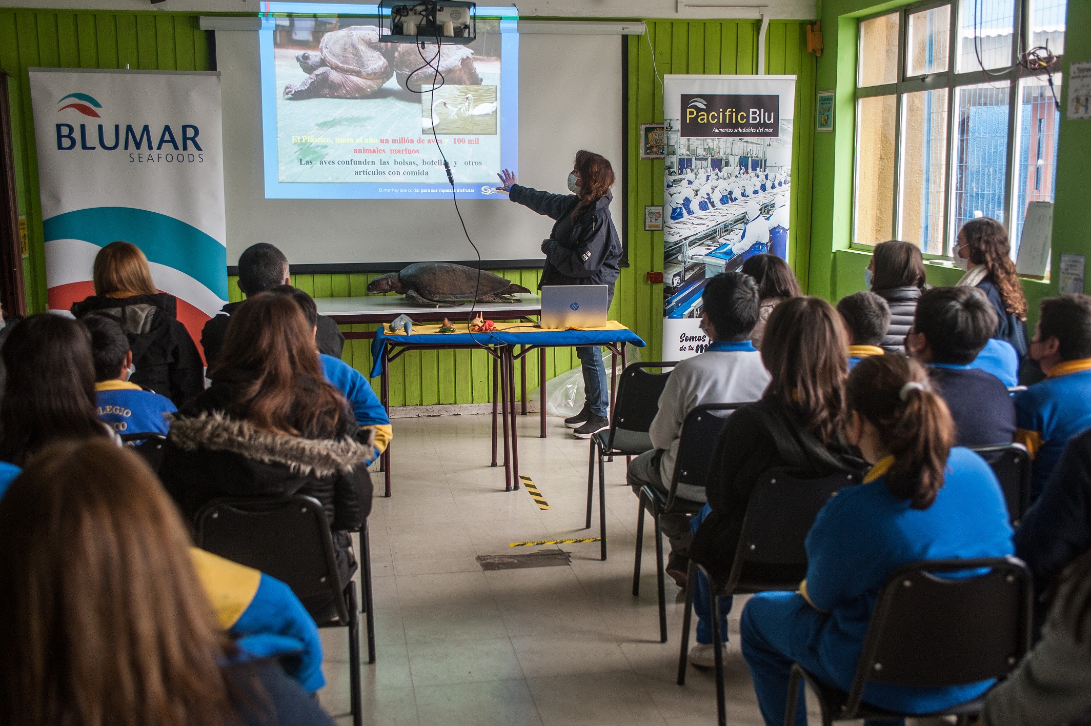 En Talcahuano, Coronel y Tomé: Talleres a establecimientos educacionales abordan protección del medio ambiente marino