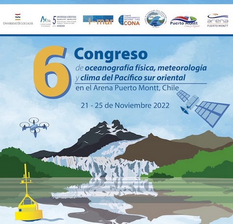 Invitan participar del 6º Congreso de Oceanografía Física, Meteorología y Clima del Pacífico Sur Oriental
