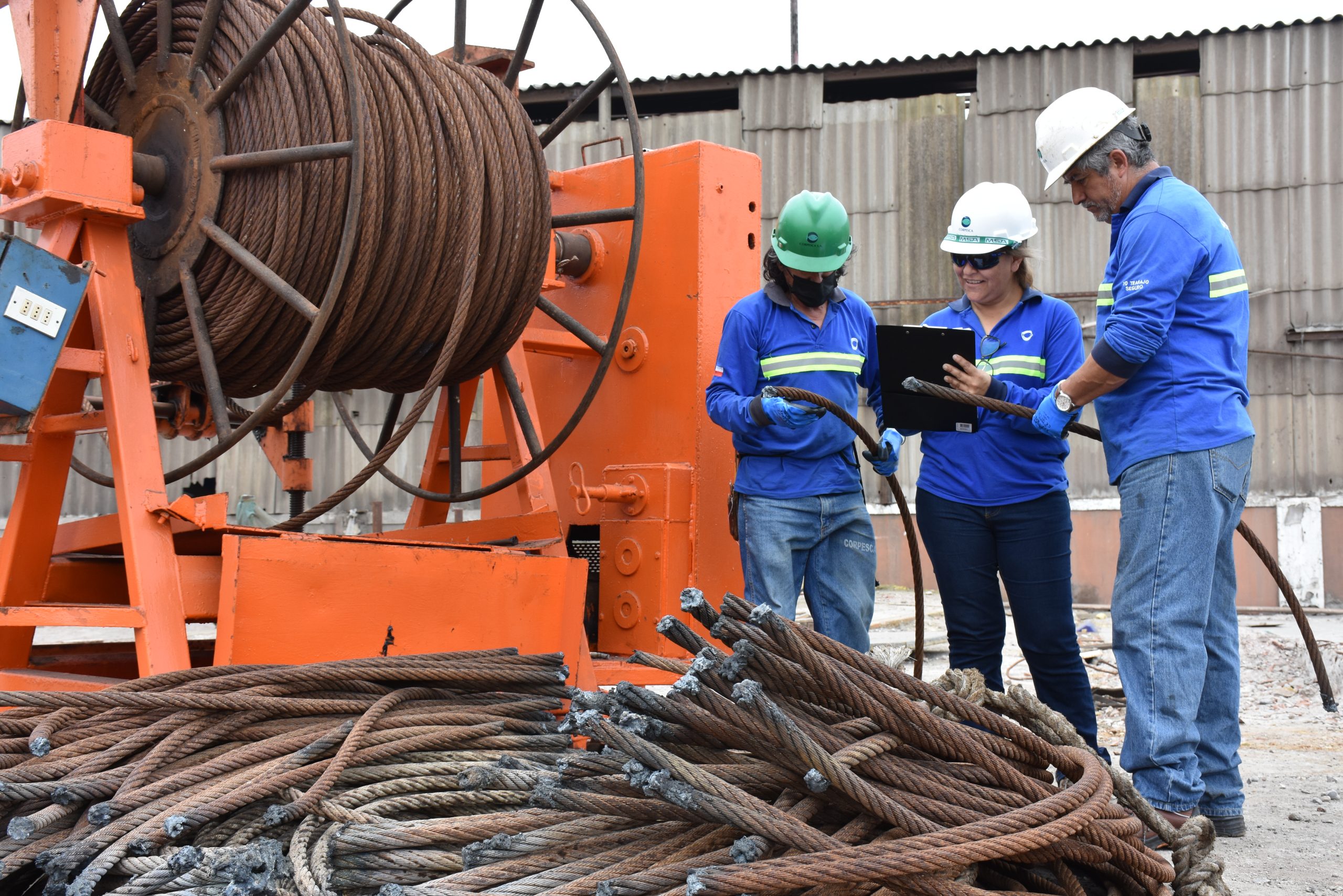 Corpesca: Más de 300 toneladas de cable de acero han sido recicladas y convertidas en nuevas piezas