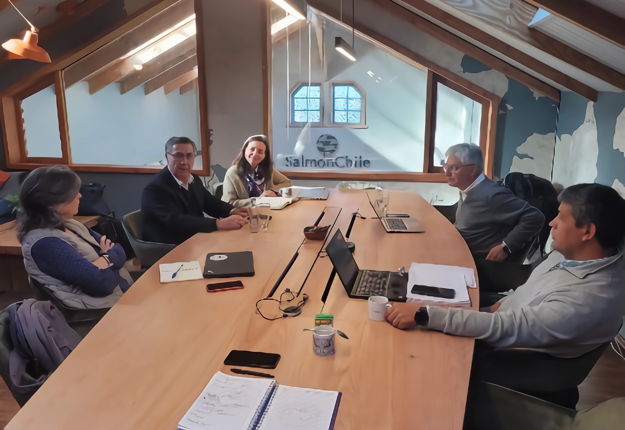 SalmonChile se reúne con representantes de la Universidad San Sebastián