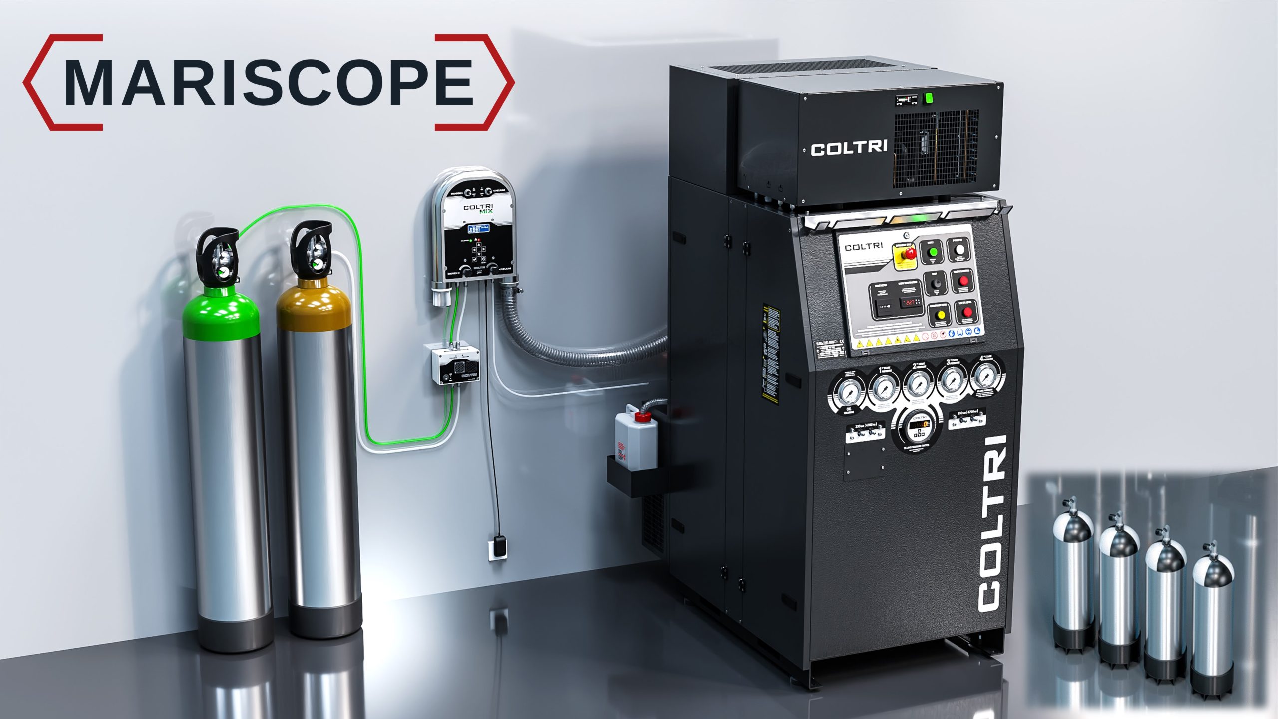 Mariscope y Coltri se unen y ofrecerán compresores de alta precisión para buceo