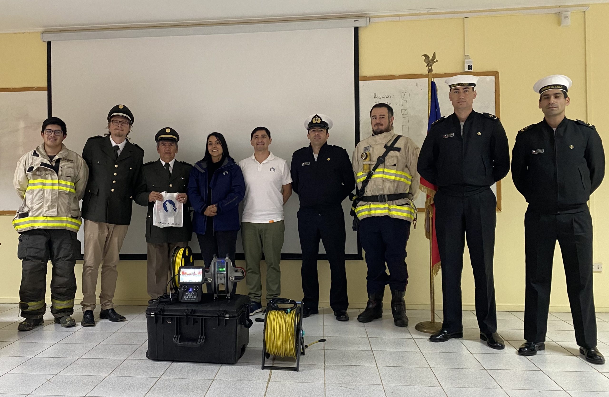 Balko colabora con bomberos de Panguipulli por medio de tecnología submarina